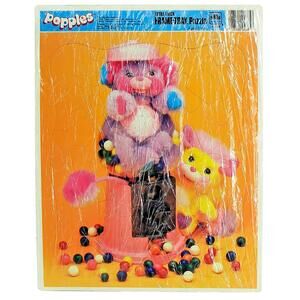 Vntg 1986 Popples Candy Gumball 22Pc Jigsaw Puzzle Pretty Bit Potato Chip